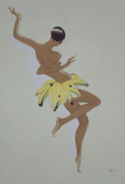 Ilustración de Paul Colin inspirada en Josephine Baker.