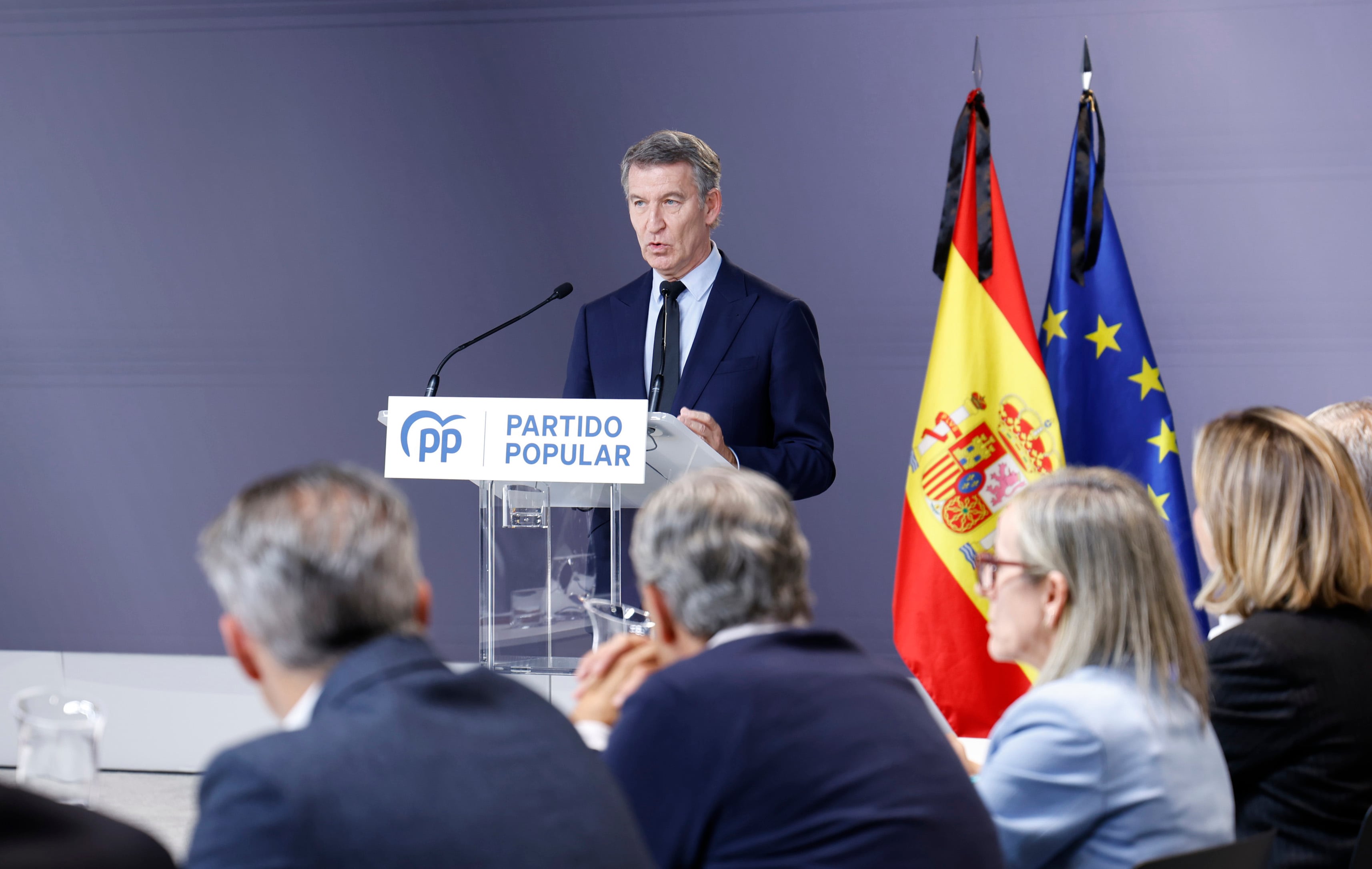 Feijóo apunta al mantenimiento deficiente de la alta velocidad: “Si no dimiten ellos, los dimitiremos en las urnas”