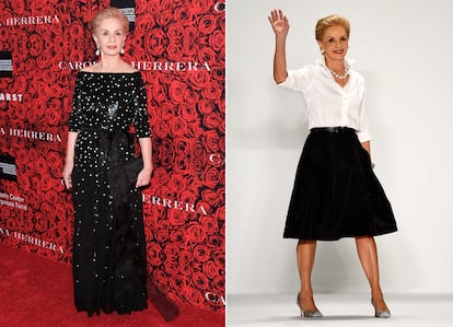 Carolina Herrera

La diseñadora ha sabido construir una firma de éxito con los valores de lujo, la atemporalidad y la elegancia. Los mismos que defiende en sus propias elecciones. La clásica camisa blanca combinada con falda es seña inconfundible de Carolina Herrera y el ejemplo perfecto de su elegancia serena e innata.