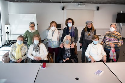 Algunas de las mujeres que se reúnen cada martes en La Casa Encendida. 