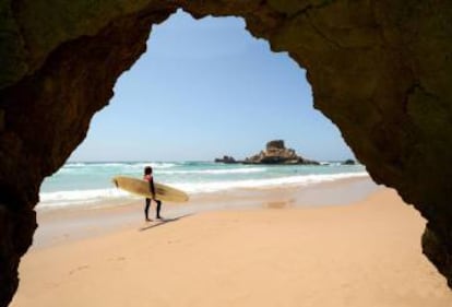 La playa de Castelejo, en el Algarve (Portugal).