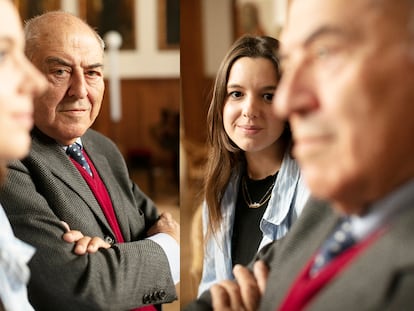 José Antonio Marina diseccionó las diversas modalidades del miedo en su libro de 2006 'Anatomía del miedo'.  Andrea Genovart acaba de ganar el Premio Llibres Anagram con su novela 'Consumir preferentemente'. Ambos posando en el Ateneo.