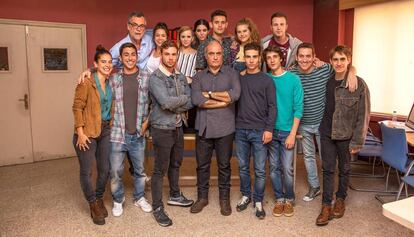 Los actores de la serie &#039;Merl&iacute;&#039;. 