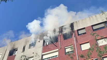 Incendio Badalona