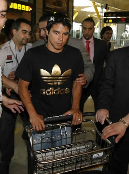 Saviola, a su llegada a Madrid