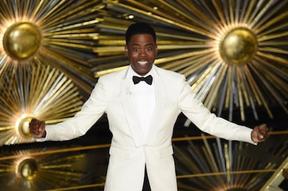 Chris Rock durante a apresentação do Oscar 2016.