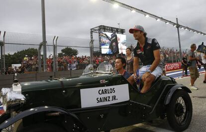 Carlos Sainz, el domingo en el circuito de Singapur.