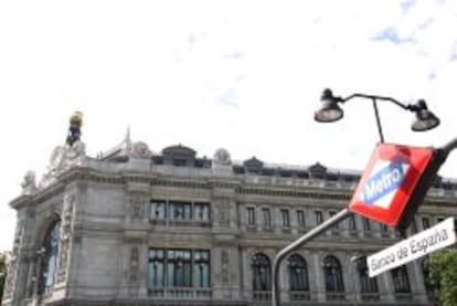 Fachada de la sede central del Banco de Espa&ntilde;a.