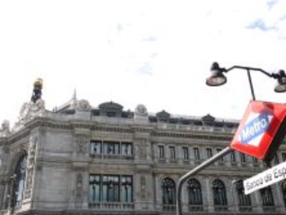 Fachada de la sede central del Banco de Espa&ntilde;a.