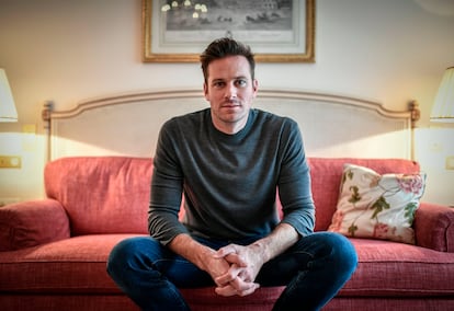 El actor estadounidense Armie Hammer, en el hotel Bristol de París en diciembre de 2018.