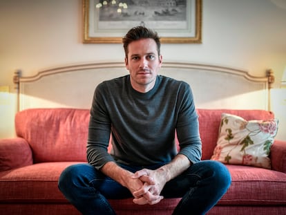 El actor estadounidense Armie Hammer, en el hotel Bristol de París, en diciembre de 2018.