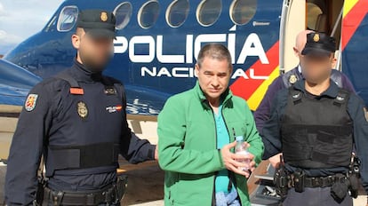 El etarra Antonio Troitiño este viernes en el aeródromo de Cuatro Vientos.