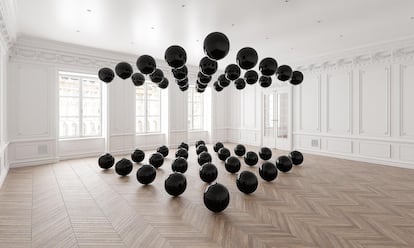 Instalación 'Black Balloons', de Tadao Cern.