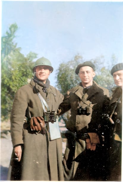 Putz, Fox ty Heussler en la Batalla de Lopera. Fotografía de la Batalla de Lopera cedida por José Luis Pantoja que ha sido expuesta en el congreso internacional sobre la Guerra Civil y las Brigadas Internacionales.