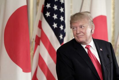 El presidente de EE UU, Donald Trump, durante su visita de Estado a Japón.