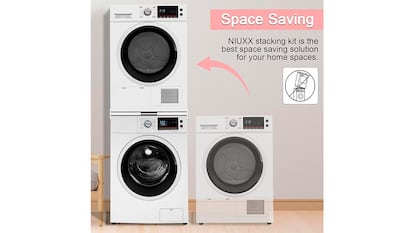 Kit para apilar electrodomésticos sobre fondo blanco.