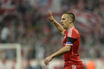 Ribery durante el partido