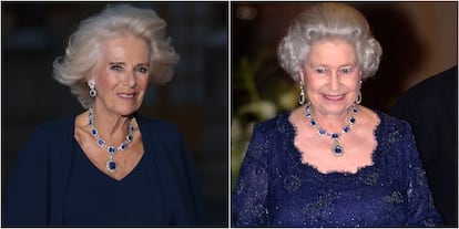 Camila del Reino Unido e Isabel II