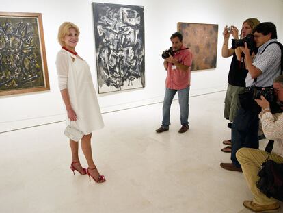 Carmen Thyssen, ayer durante la presentación de la primera muestra temporal en el museo que lleva su nombre en Málaga.