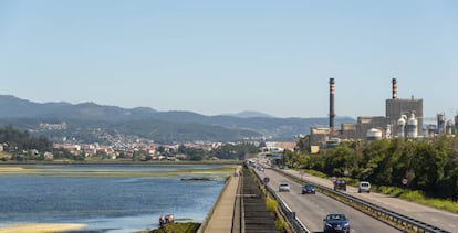 Biofábrica de la empresa Ence, en Pontevedra. 