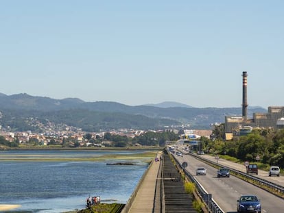 Biofábrica de la empresa Ence, en Pontevedra. 