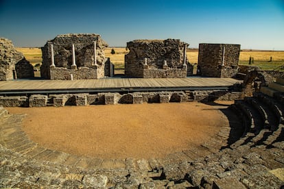 El teatro de la ciudad romana de Regina Turdulorum.