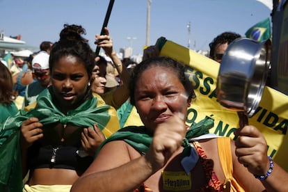 Cazeroladas contra el Gobierno en Río de Janeiro.