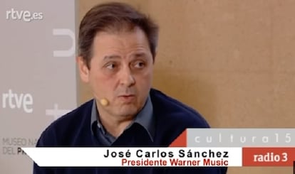 José Carlos Sánchez, durante un programa de RTVE.