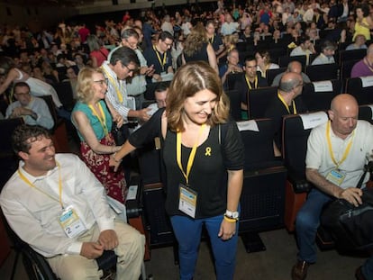 Marta Pascal en la Asamblea Nacional del partido.