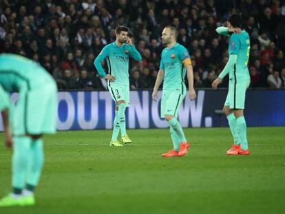 Imatge d'arxiu del partit contra el PSG a la Lliga de Campions.