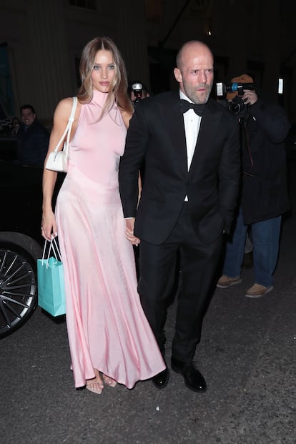 El matrimonio formado por la modelo Rosie Huntington-Whiteley y el actor Jason Statham.