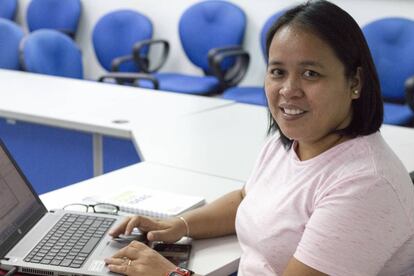 Esther B. Magdayo, responsable de proyecto para Acción contra el Hambre en Zamboanga (Filipinas).