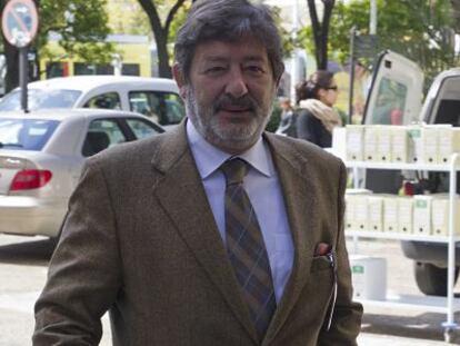 Javier Guerrero, en los juzgados de Sevilla el pasado marzo.