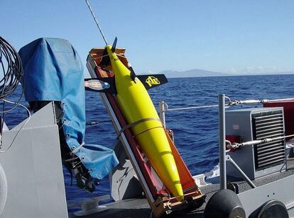 Robot 'Seaglider' como el que se utiliza ahora en Galicia para tomar datos de las aguas costeras