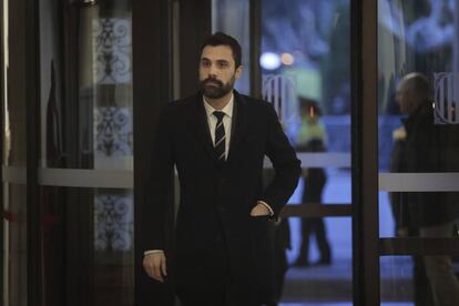 El presidente del Parlament, Roger Torrent.