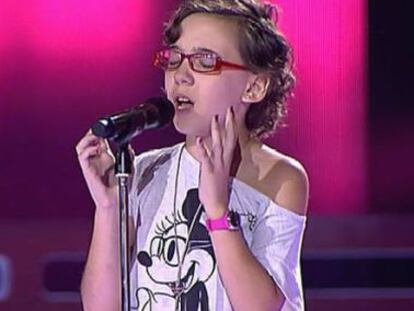 Iraila, concursante de 'La Voz Kids'.