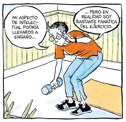 Ilustración de 'El secreto de la fuerza sobrehumana', de Alison Bechdel (Reservoir Books, 2021).