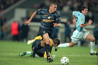 Ronaldo Nazario, durante su etapa en el Inter, en la final de la Copa de la UEFA ante la Lazio del año 1998.