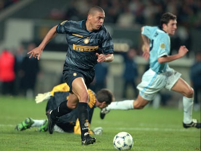 Ronaldo Nazario, durante su etapa en el Inter, en la final de la Copa de la UEFA ante la Lazio del año 1998.