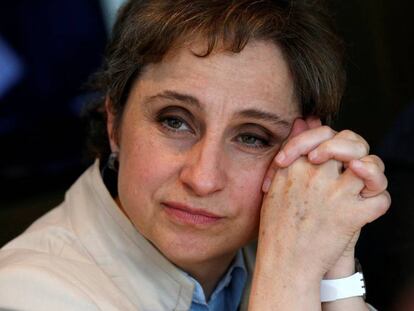 La periodista Carmen Aristegui.