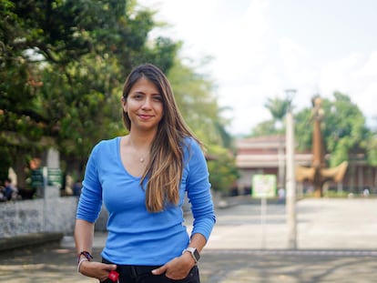 Lauren Flor, la primera profesora astrónoma de tiempo completo de la Universidad de Antioquia, en Medellín, el 27 de febrero de 2023.