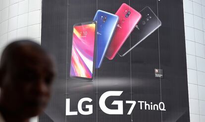 Anuncio de uno de los últimos modelos de smartphones de LG