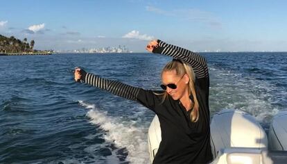 Anna Kournikova, en una imagen de su Instagram.