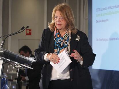Elvira Rodríguez, presidenta de la CNMV.