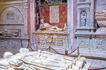 El sepulcro del Doncel en la catedral de Santa María la Mayor de Sigüenza.