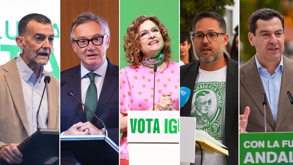 El primer debate electoral en Andalucía, en directo | Los cinco principales candidatos se ven las caras