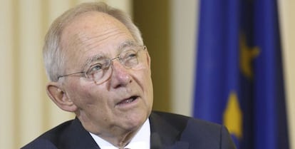 El ministro de Finanzas alem&aacute;n, Wolfang Sch&auml;uble.