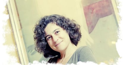 La actriz Ester Bellver, en el Teatro María Guerrero de Madrid, donde estrena la obra " protAgonizo" .