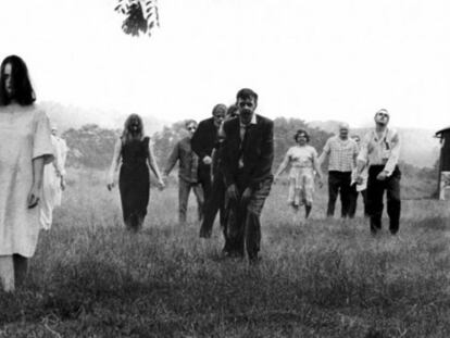 Fotograma de la pel&iacute;cula de George A. Romero &#039;La noche de los muertos vivientes&#039;.