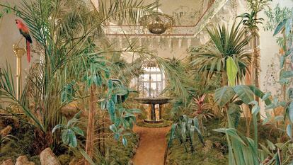 'El jardín de invierno en el Palacio de Invierno en San Petersburgo', 1840, obra de Mikhail Ivanovich Antonov.